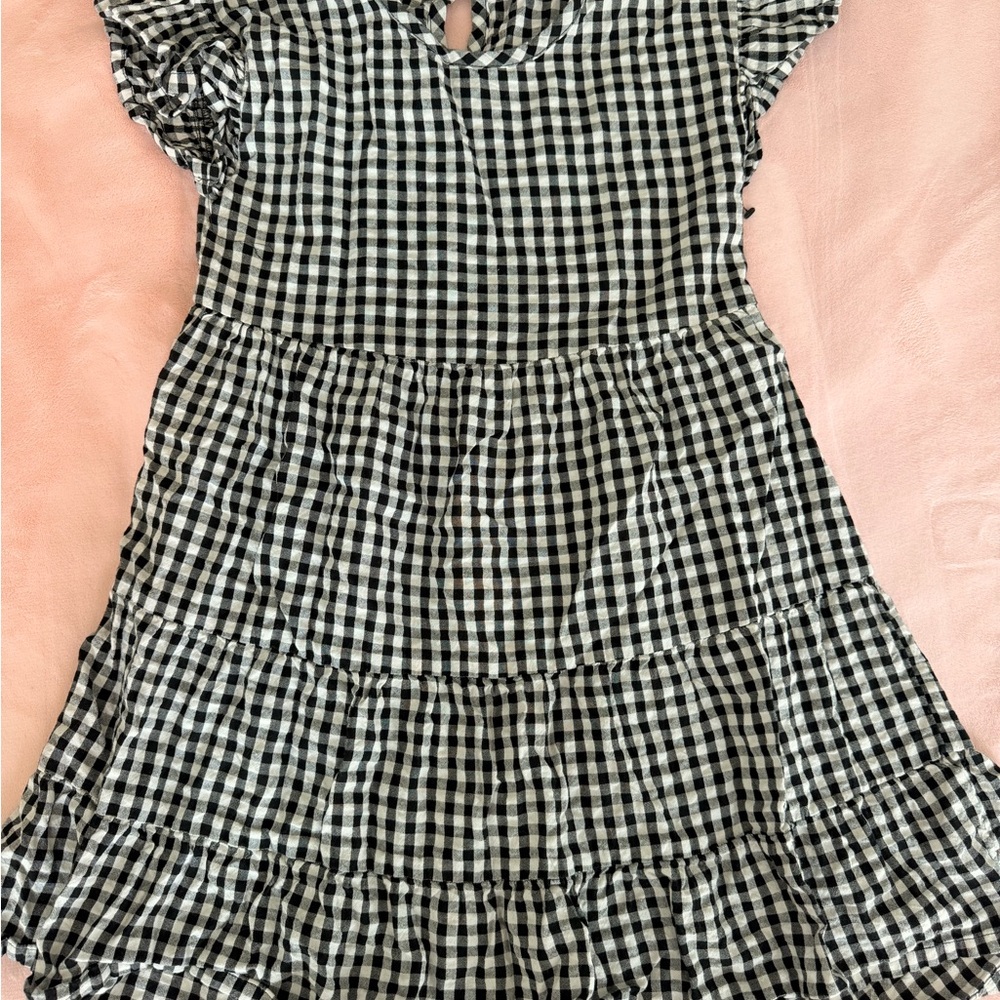 Madden Girl Black and White Checkered Kids Dress